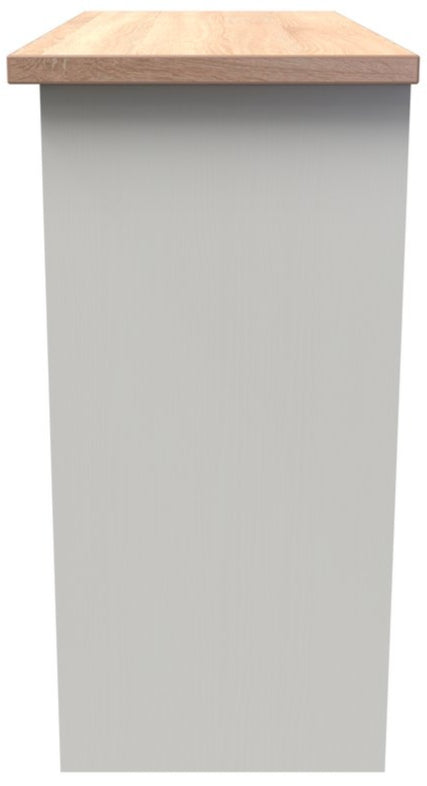 Vienna 3 Drawer Vanity Desk with Oak Top