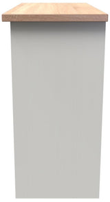 Vienna 3 Drawer Vanity Desk with Oak Top