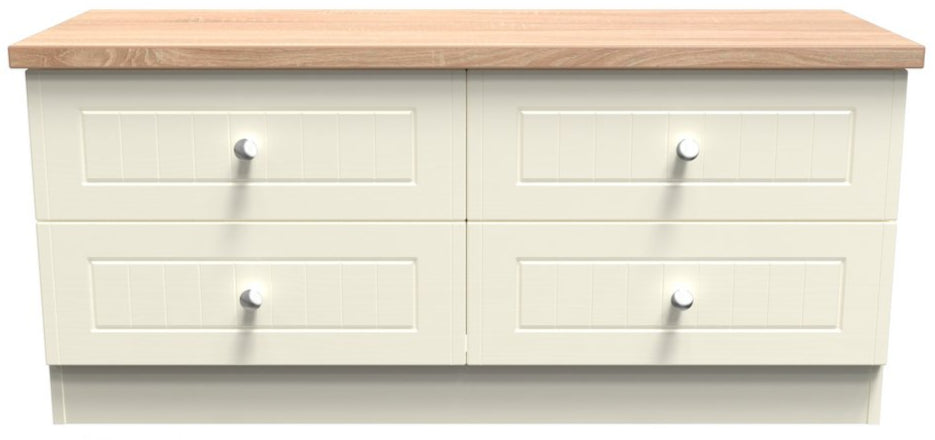 Vienna 4 Drawer Bed Box with Oak Top