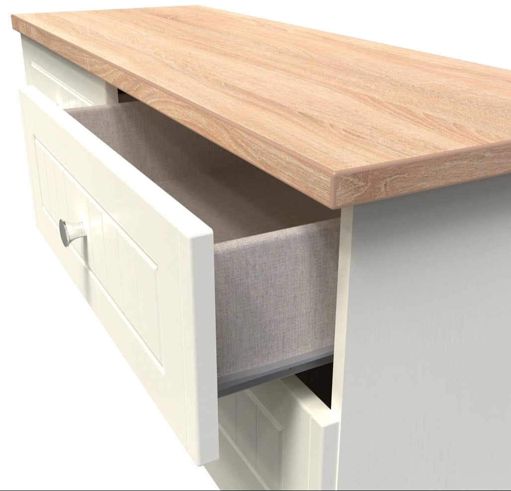 Vienna 4 Drawer Bed Box with Oak Top