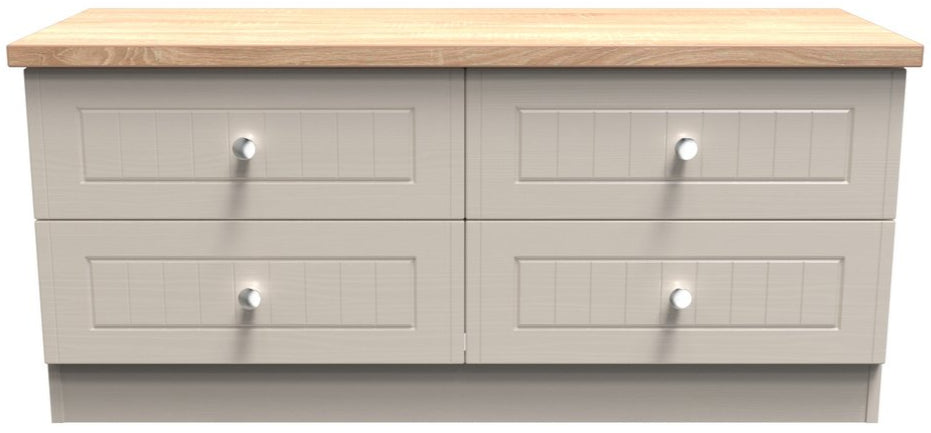 Vienna 4 Drawer Bed Box with Oak Top