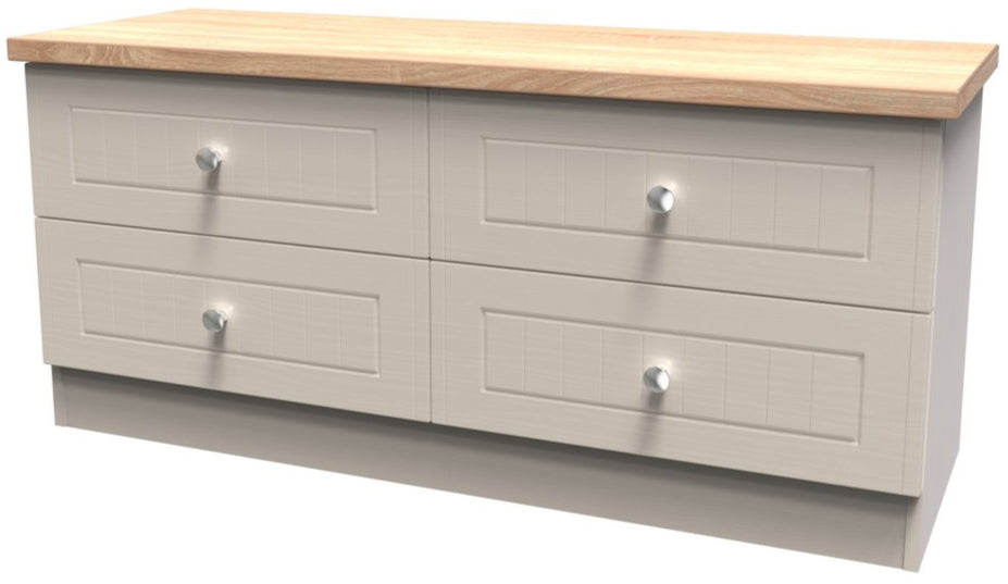 Vienna 4 Drawer Bed Box with Oak Top