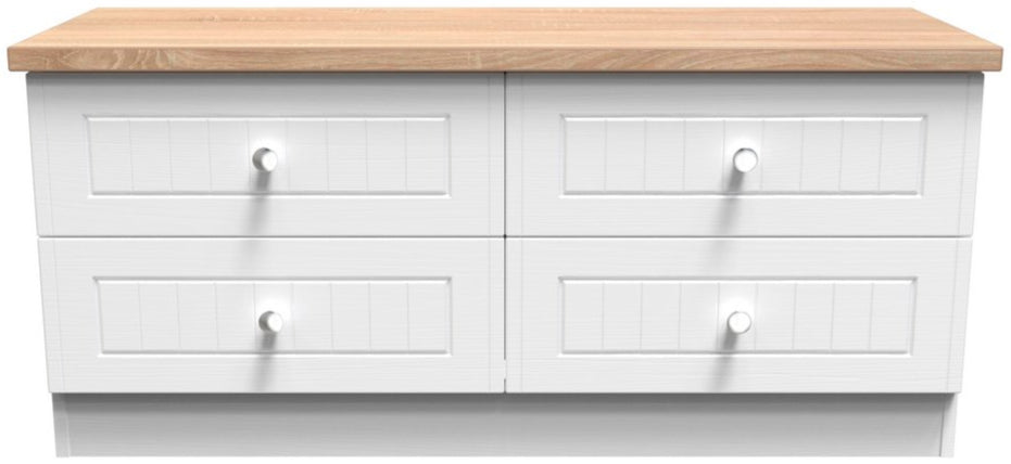 Vienna 4 Drawer Bed Box with Oak Top