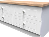 Vienna 4 Drawer Bed Box with Oak Top