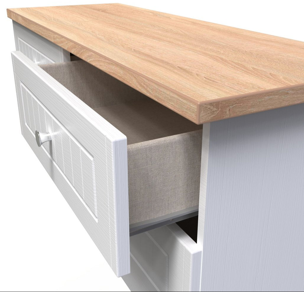 Vienna 4 Drawer Bed Box with Oak Top
