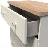 Vienna 3 Drawer Deep Table with Oak Top