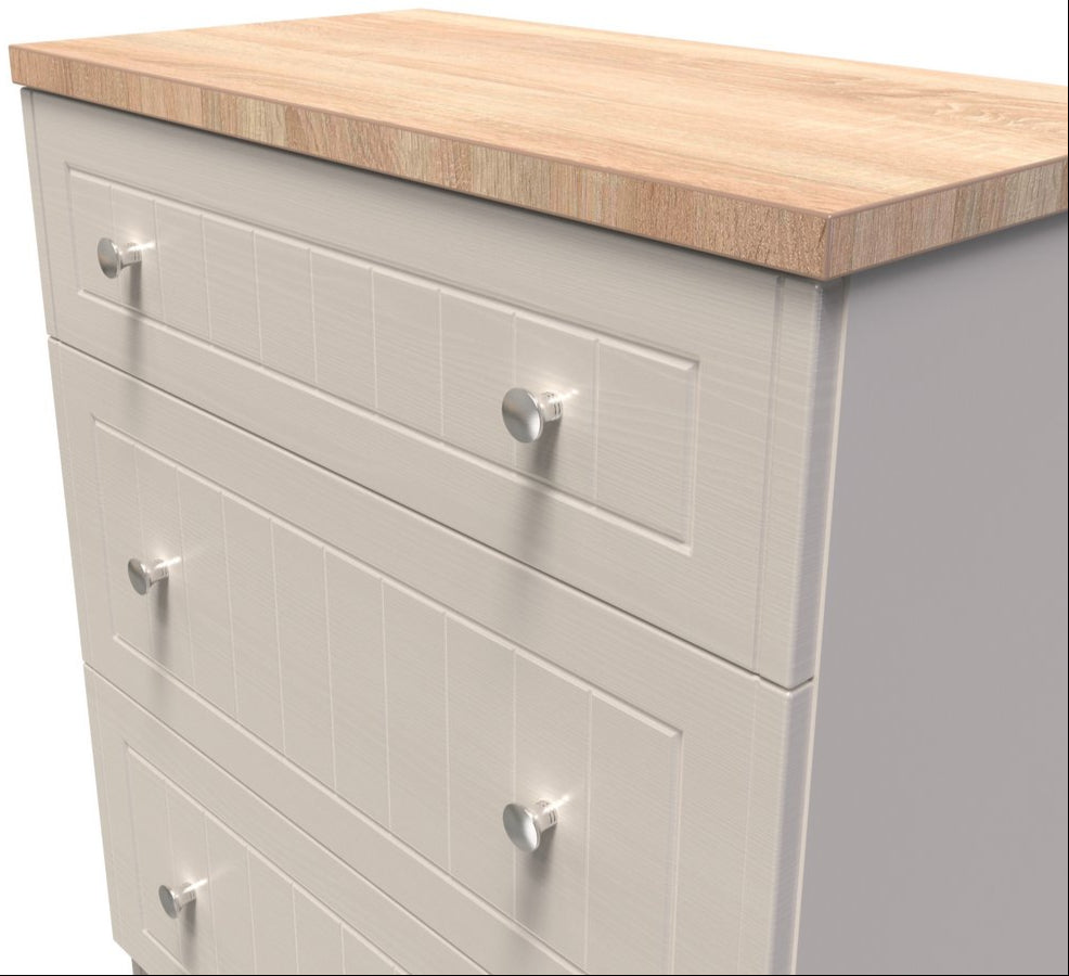 Vienna 3 Drawer Deep Table with Oak Top