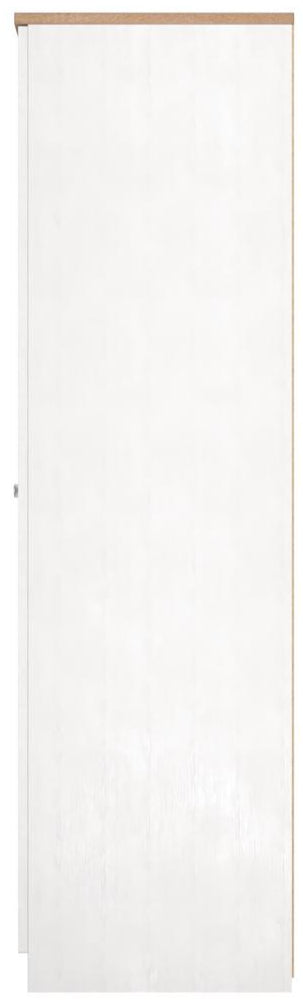 Vienna 2 Door Double Wardrobe with Oak Top