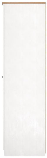 Vienna 2 Door Double Wardrobe with Oak Top