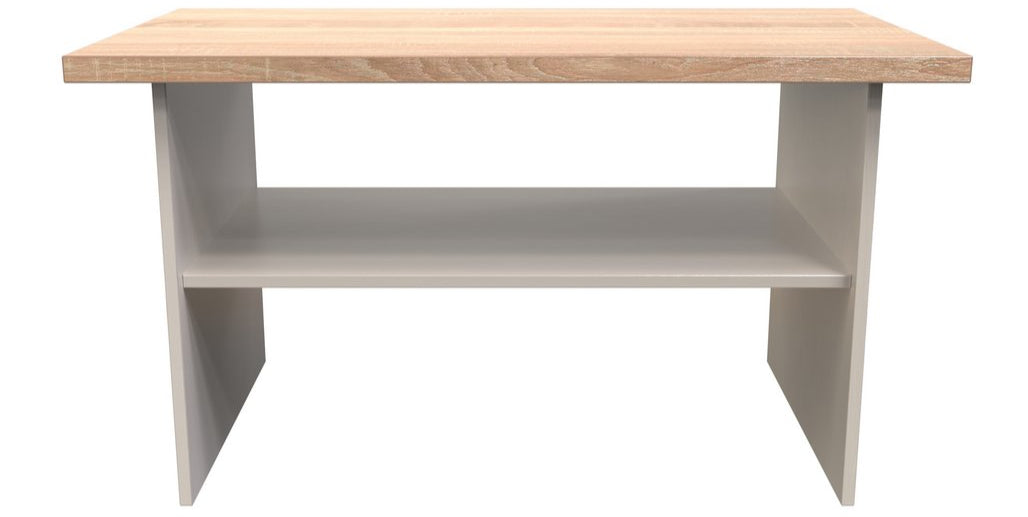Vienna Coffee Table with Shelf and Oak Top