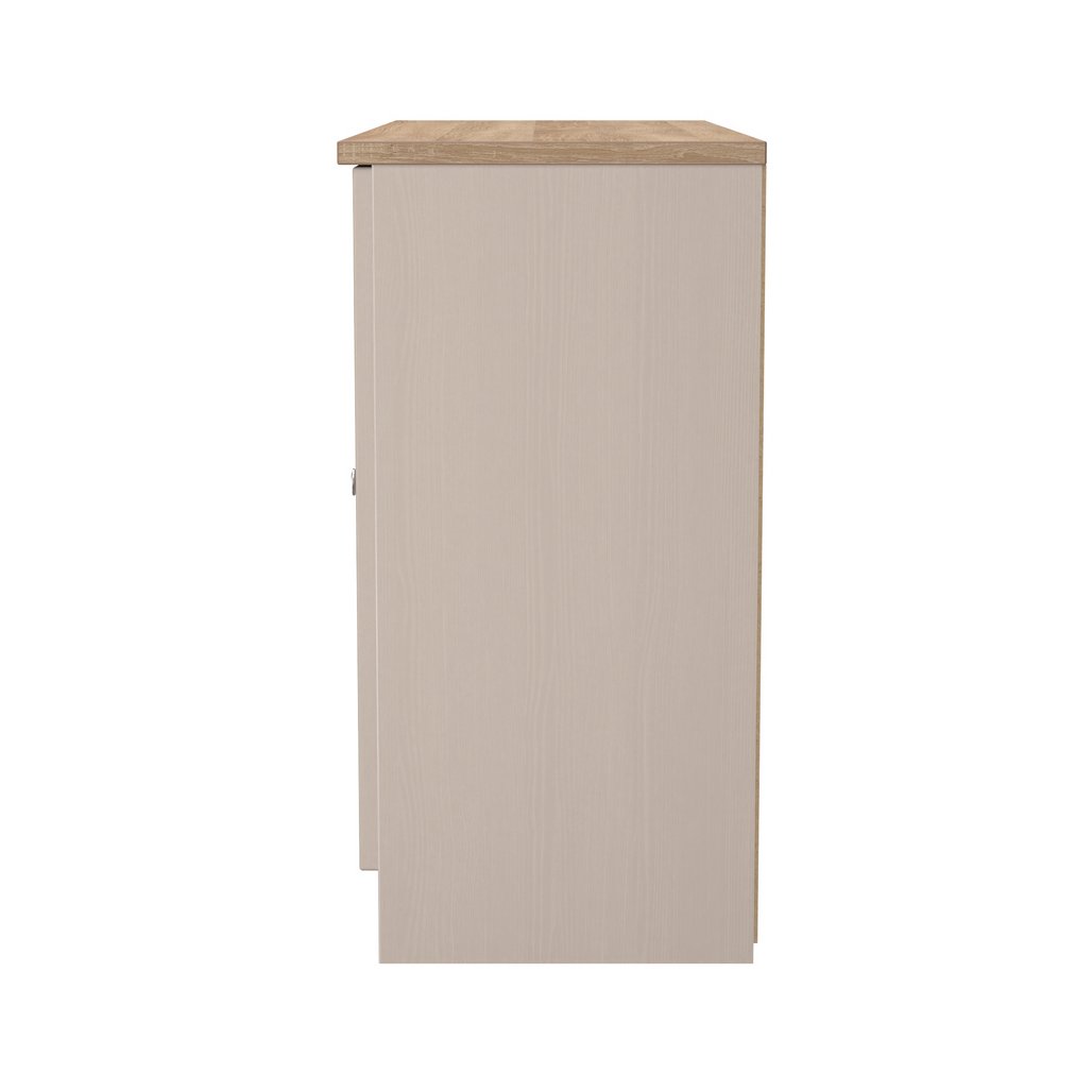 Vienna 3 Door Storage Unit with Oak Top