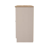 Vienna 3 Door Storage Unit with Oak Top