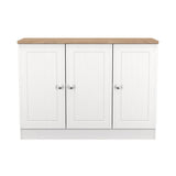 Vienna 3 Door Storage Unit with Oak Top