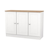Vienna 3 Door Storage Unit with Oak Top