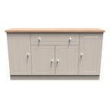 Vienna 4 Door 1 Drawer Wide Sideboard with Oak Top