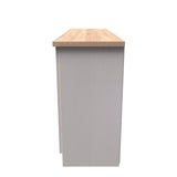 Vienna 4 Door 1 Drawer Wide Sideboard with Oak Top