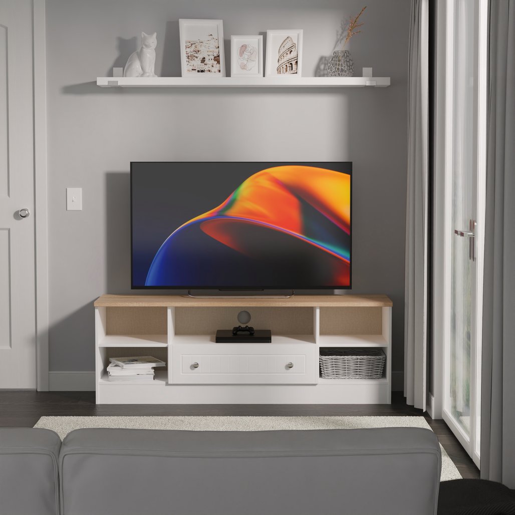Vienna 1 Drawer Open Shelf Wide TV Unit