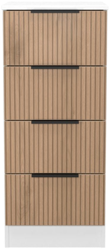 Java 4 Drawer Bedside Table