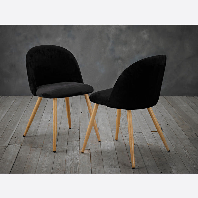 Pair of Venice Velvet Dining Chairs