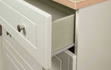 Vienna 3 Drawer Deep Table with Oak Top