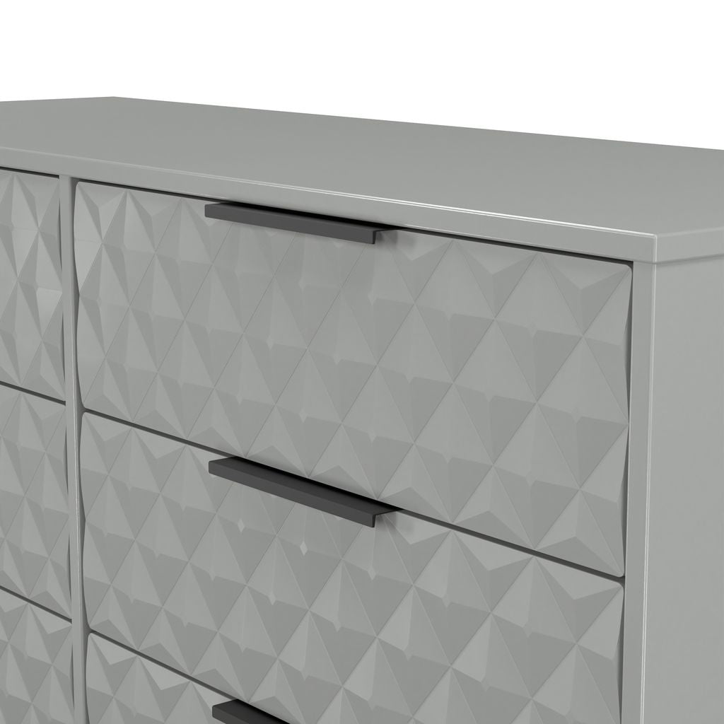 Harlequin 6 Drawer Chest with Black Hairpin Legs