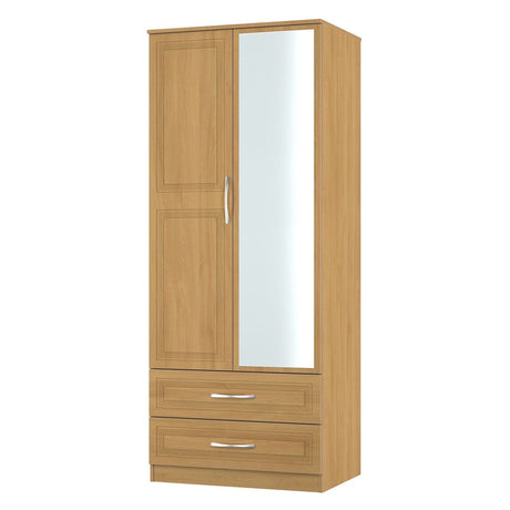 Dorset Mirrored 2 Door 2 Drawer Wardrobe