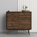 Winslow Rustic Double Chest of 6 Drawers