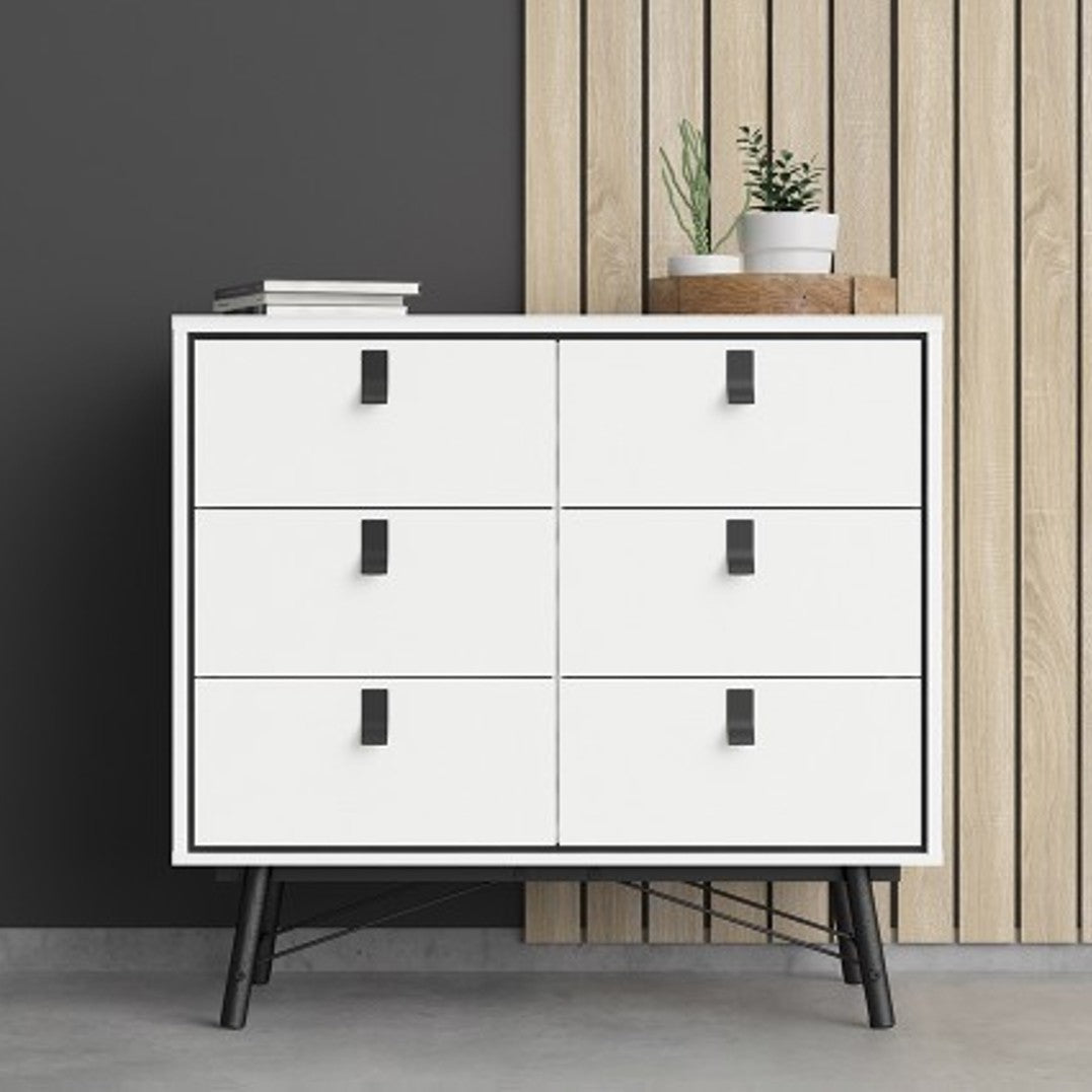 Winslow Rustic Double Chest of 6 Drawers