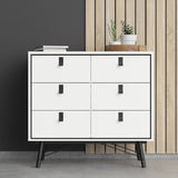 Winslow Rustic Double Chest of 6 Drawers