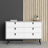 Winslow Rustic Wide Double 6 Drawer Chest