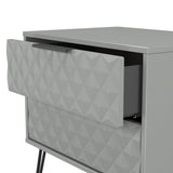 Harlequin 2 Drawer Midi Chest with Black Hairpin Legs