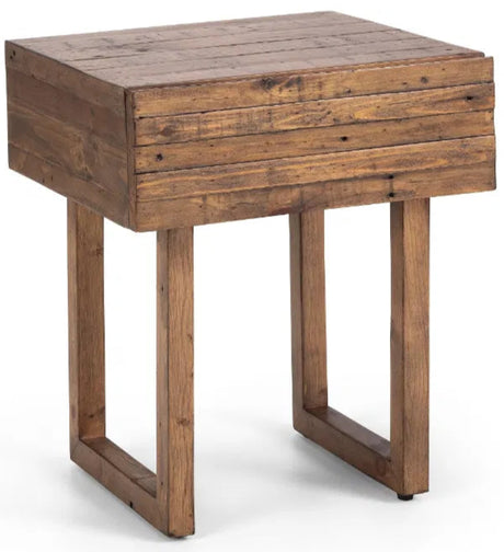 Woburn 1 Drawer Reclaimed Wood Lamp Table