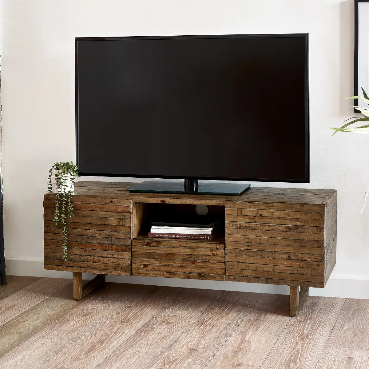 Woburn 2 Door 1 Drawer Reclaimed Wood Media Unit
