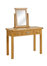 Woburn Solid Oak 3 Drawer Dressing Table