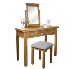 Woburn Solid Oak 3 Drawer Dressing Table