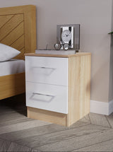 Worcester 2 Drawer Bedside Table