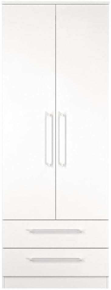 Worcester Tall 2 Drawer 2 Door Double Wardrobe