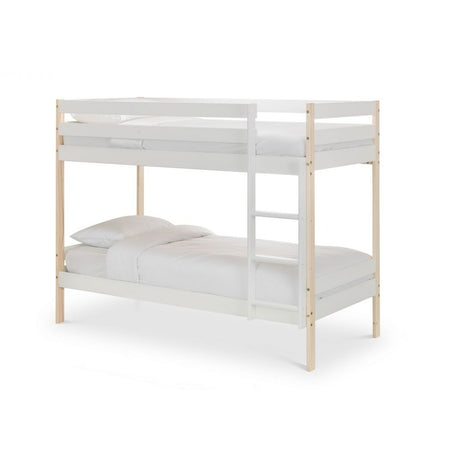 Nova White Single Bunk Bed 3ft