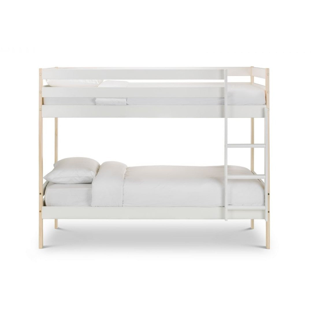 Nova White Single Bunk Bed 3ft