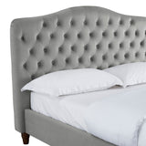 Sorrento Grey Fabric Double Bed Frame (4'6" Double)