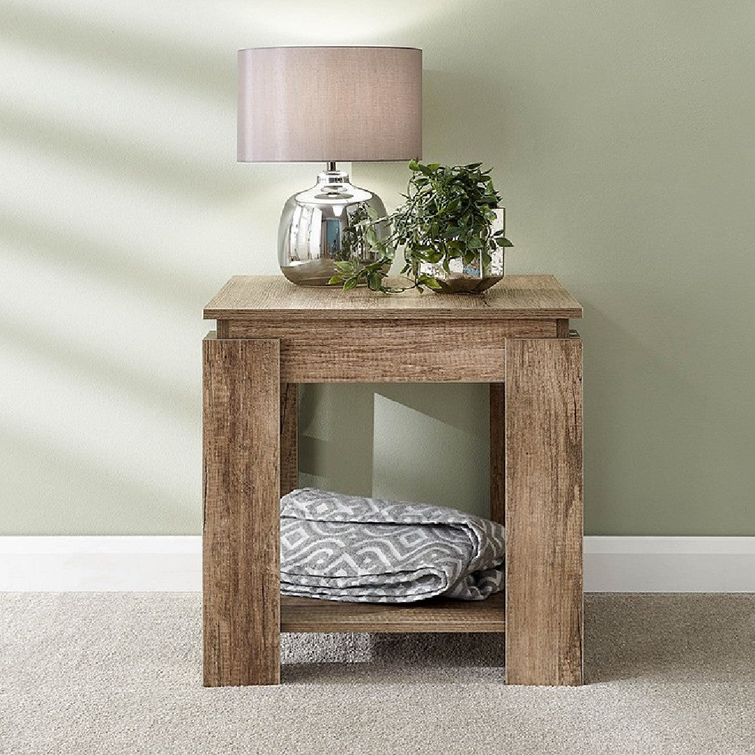 Canyon Oak Lamp Table