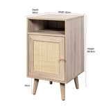 Willow Rattan 1 Door Bedside Table