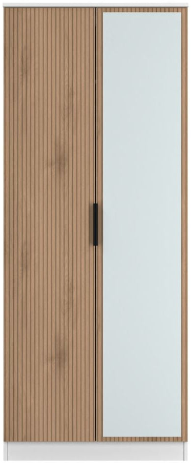 Java Mirrored 2 Door Double Wardrobe