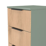 Java 5 Drawer Bedside Table