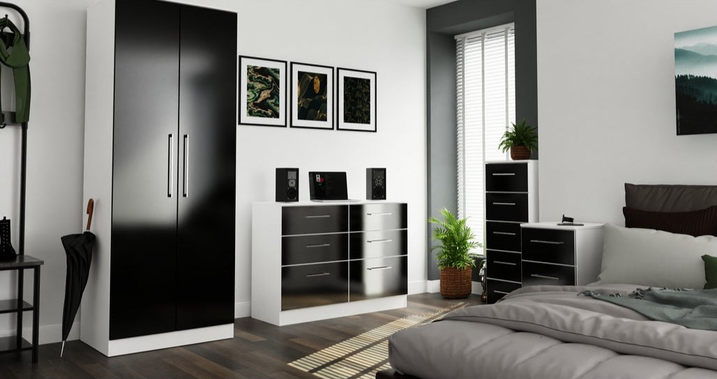 Worcester Tall 2 Drawer 2 Door Double Wardrobe
