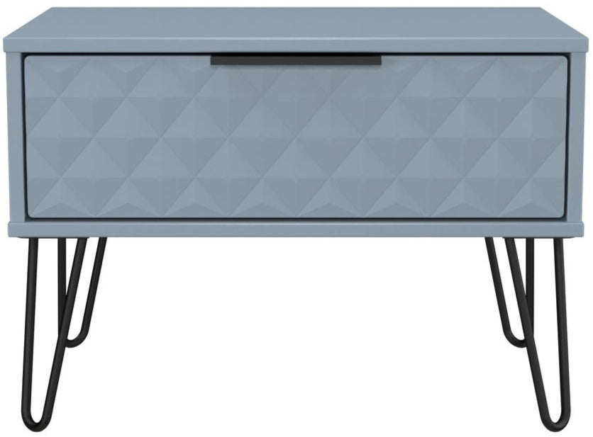 Harlequin 1 Drawer Midi Chest with Black Hairpin Legs