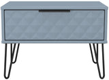 Harlequin 1 Drawer Midi Chest with Black Hairpin Legs