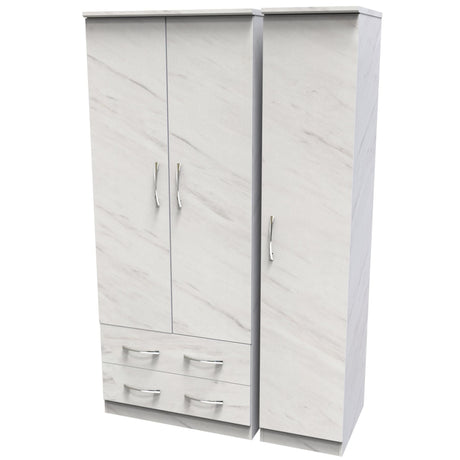 Avon 2 Drawer 3 Door Triple Wardrobe