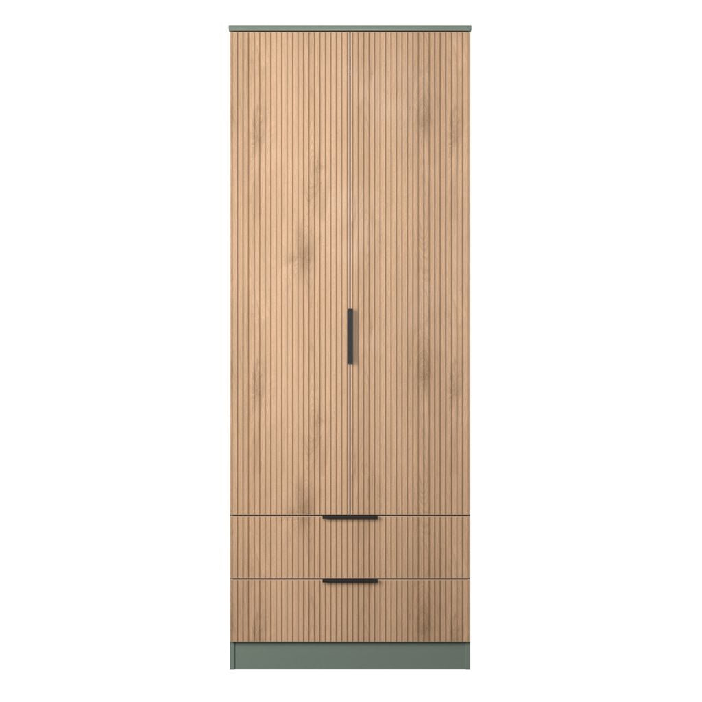 Java Tall 2 Drawer 2 Door Double Wardrobe