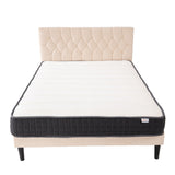 Single-sided medium firm mattress with foam comfort layer